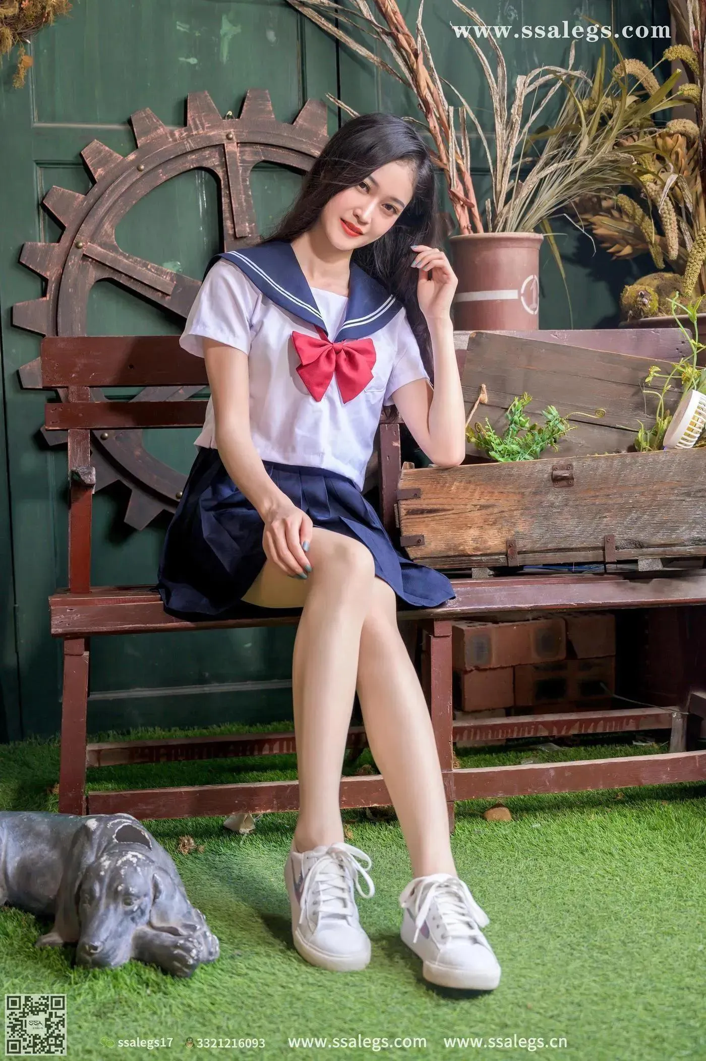 [SSA丝社]超清写真 NO.421 漫漫白色jk制服肉丝写真(上) [84P]插图7